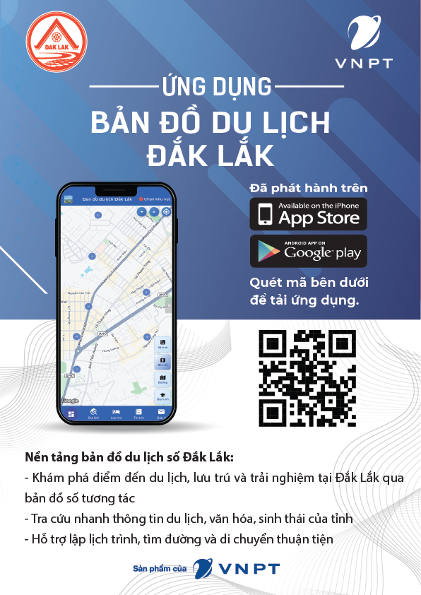 Bản đồ số du lịch Đắk Lắk